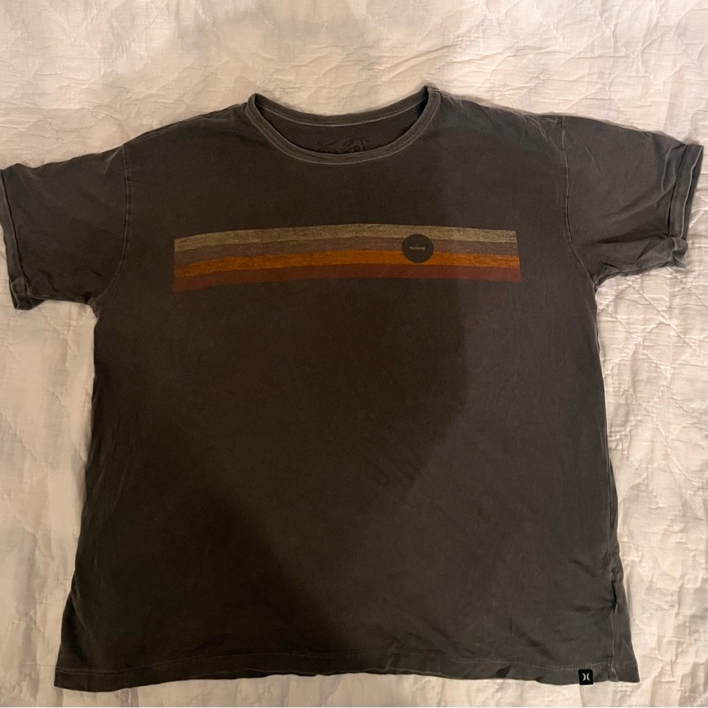 Men's Dark Gray Hurley Graphic T-Shirt